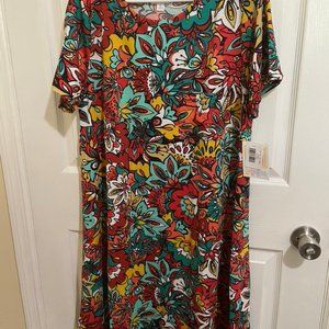 LuLaRoe Floral Carly XL - BNWT